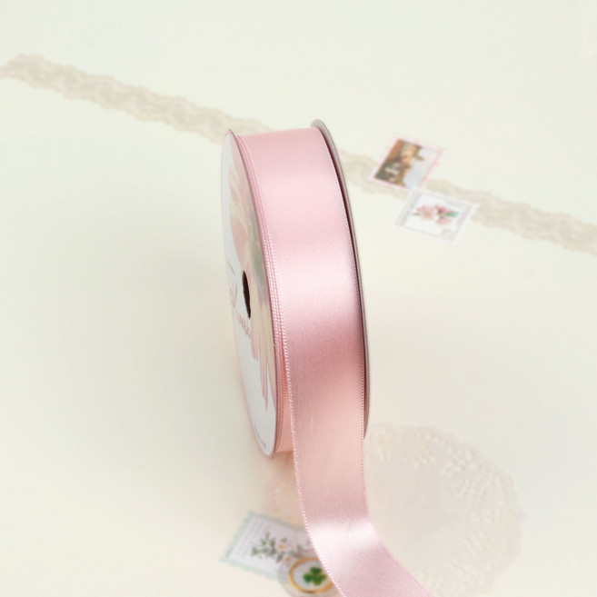 노크원 고밀도 74색 공단리본 25mm x 약 11M, 40. 살핑크