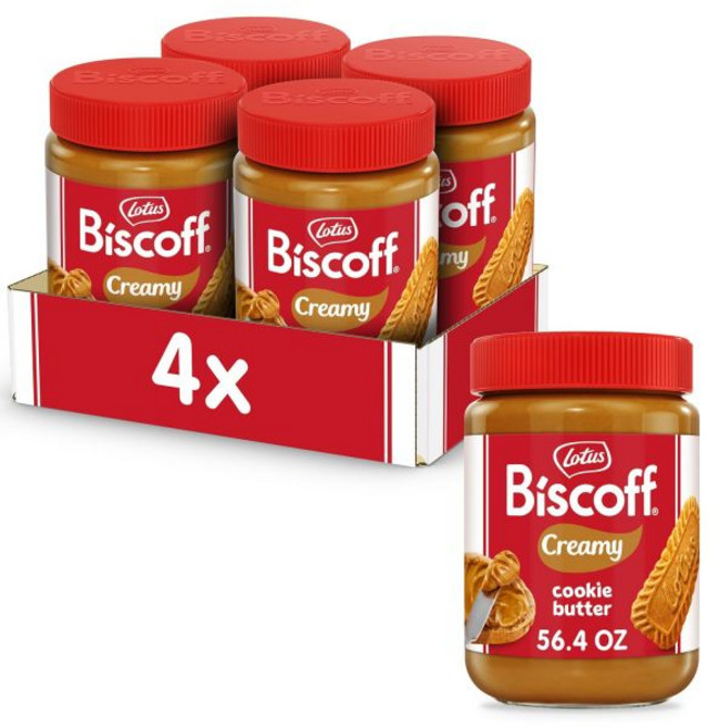 Biscoff 낱개 개별 포장 과자 로터스 비스코프 고 쿠키 버터와 브레드스틱 스낵 팩 비변형식품 비건 1.6 온스 8개입