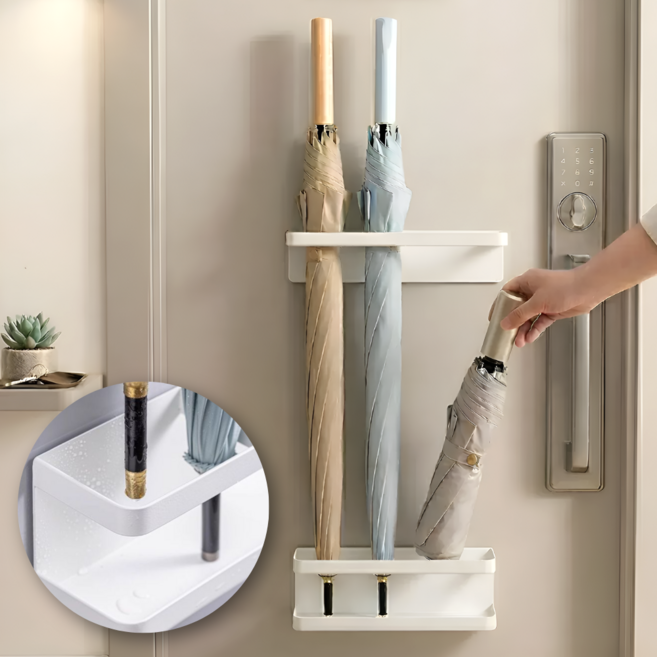 에너바인 초강력 자석 현관 우산꽂이, 화이트, 1세트