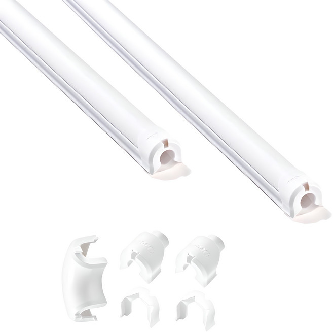 디클루 케이블데코 플러스 전선몰딩 세트 스몰사이즈 2m, 흰색 + 흰색캡, 1개