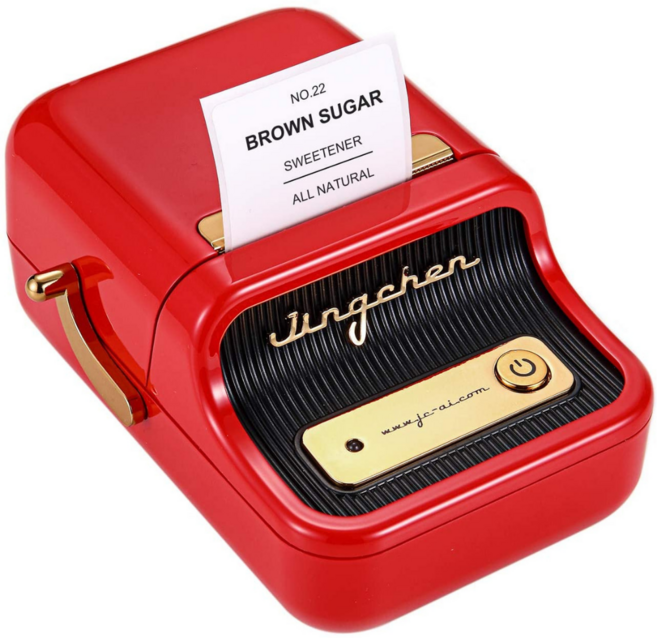 님봇 Niimbot B21 네임스티커 라벨프린터, B21프린터 레드+사각화이트50x90, 1개