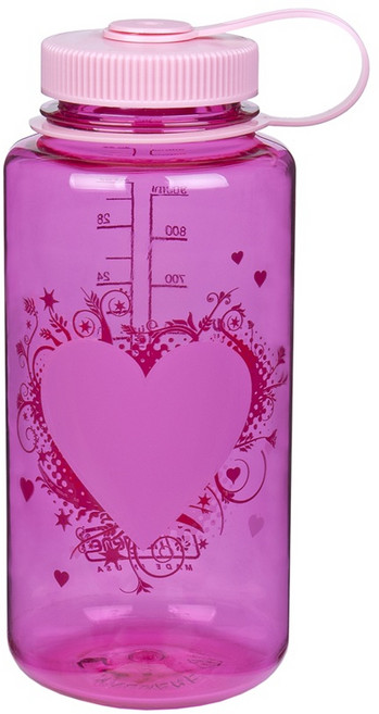 NALGENE 1000cc 寬嘴運動水壺, 粉心肝, 1個, 1L