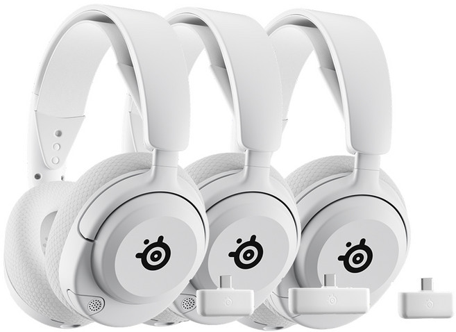 Steelseries 賽睿 Arctis Nova 5 無線耳機 快速充電 收放式麥克風 多平台相容 耳麥 耳機麥克風, 白色-PS版, 主商品