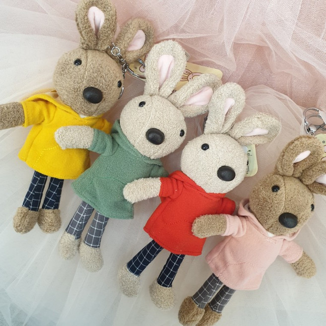보너게인 작은선물 향기나는 키링 후드티 입은 토끼 열쇠고리