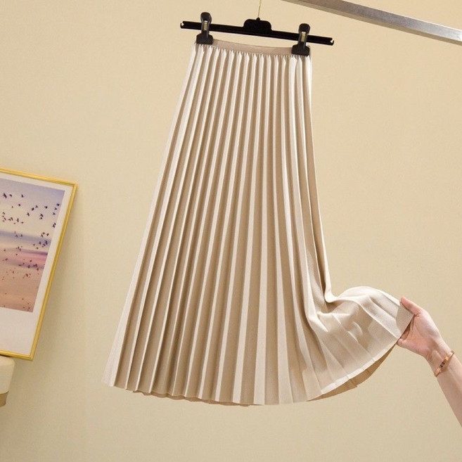 M-XL 氣質百褶裙 大擺長裙