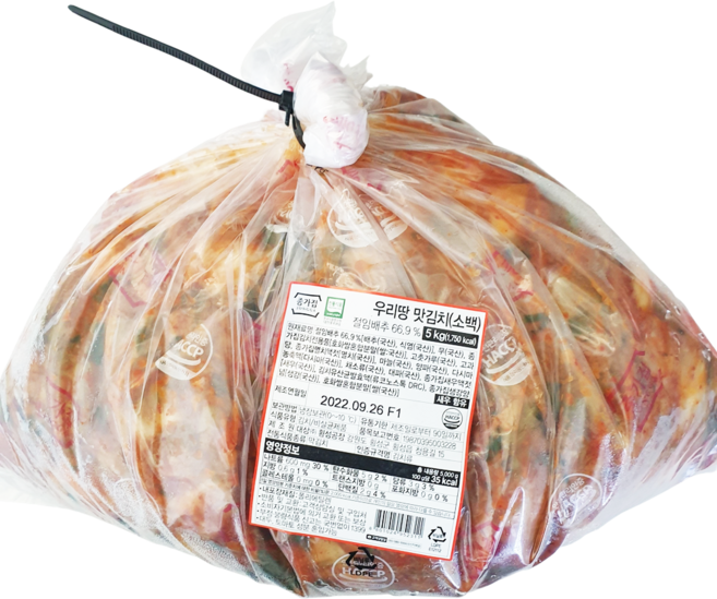 종가집 맛김치 5kg, 1개