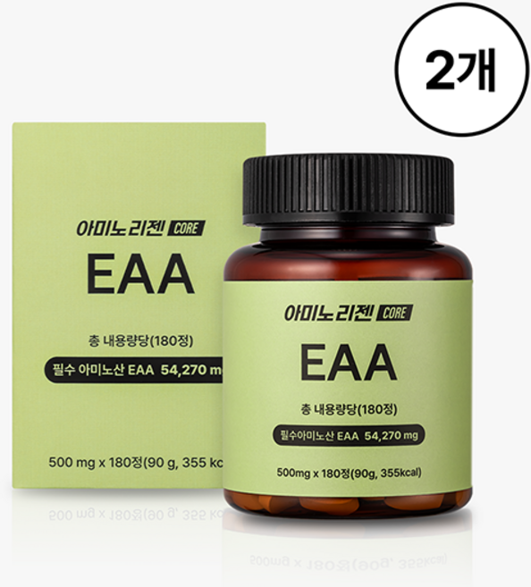 이포에이 아미노리젠 코어 EAA 아미노산, 2개, 180정