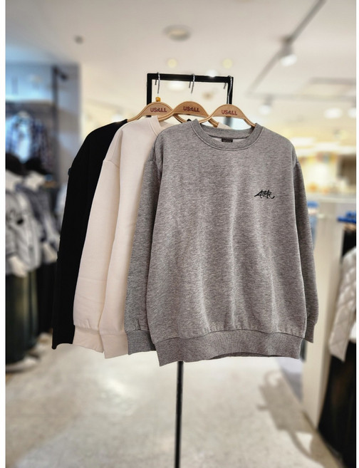 유솔 주니어 동아쇼핑점 "2025년 겨울 신상품" UNI 쭈리 기모 보스턴 맨투맨 ULMA25T01