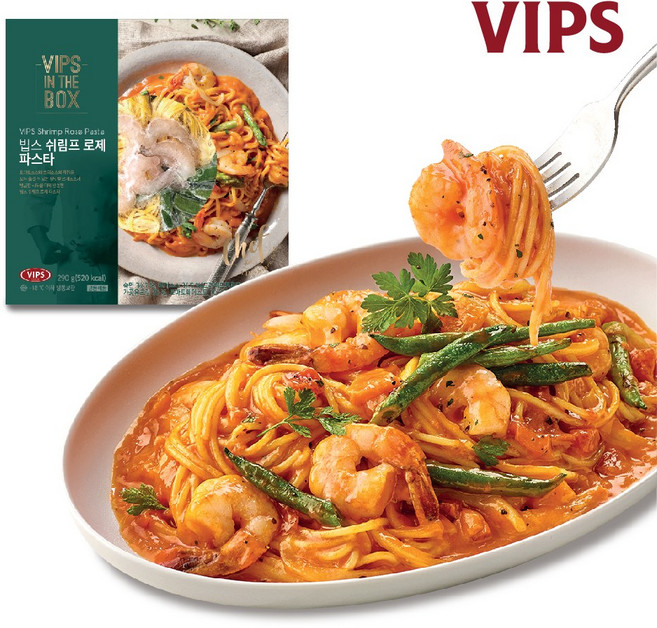 [빕스] 쉬림프 로제 파스타 290g, 1개