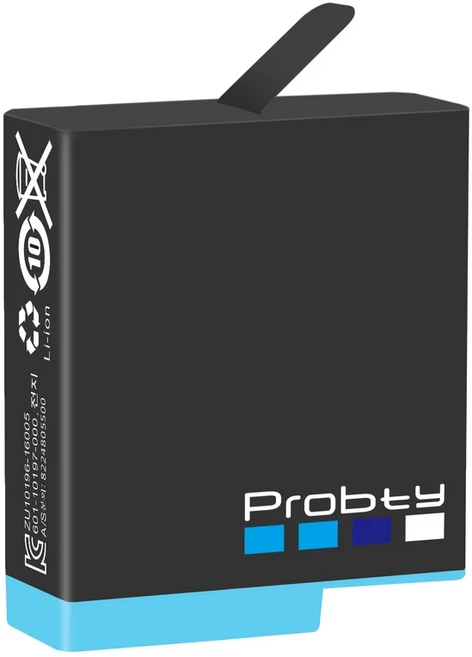 고프로 히어로 8 용 1680mAh 배터리 LED 라이트 충전기 보관함 C타입 케이블 5 6 7 블랙 카메라용 3 슬롯, 01 1 Battery