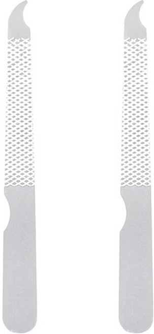 스테인리스 휴대용 미니 손톱 줄 2개 / 야스리 네일파일, 1세트, 실버