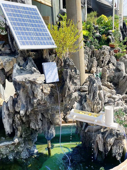 태양열 물순환기 모터 연못 분수대 워터 태양광 정원, 5W 펌프 배터리없음 최대 양정 1m, 1개