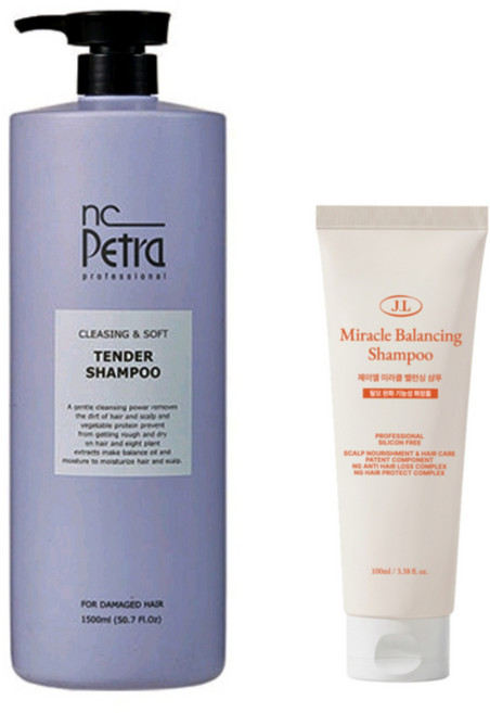 NC 엔씨페트라 텐더샴푸 자몽향 단백질 샴푸 미용실 전문가용, 1개, 1.5L