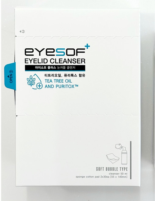 리드랩 아이소프 플러스 아이리드크리너 티트리오일 퓨리톡스 눈꺼풀 눈청결제 50ML, 2개