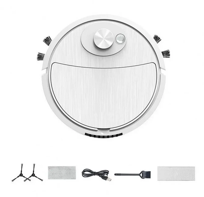미니 청소 로봇 충전식 진공 슈퍼 흡입 질, 01 White