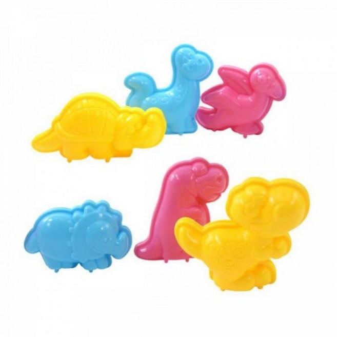 [프리미엄]글로벌이지 찍기놀이 모래놀이몰드 3D공룡(6종)