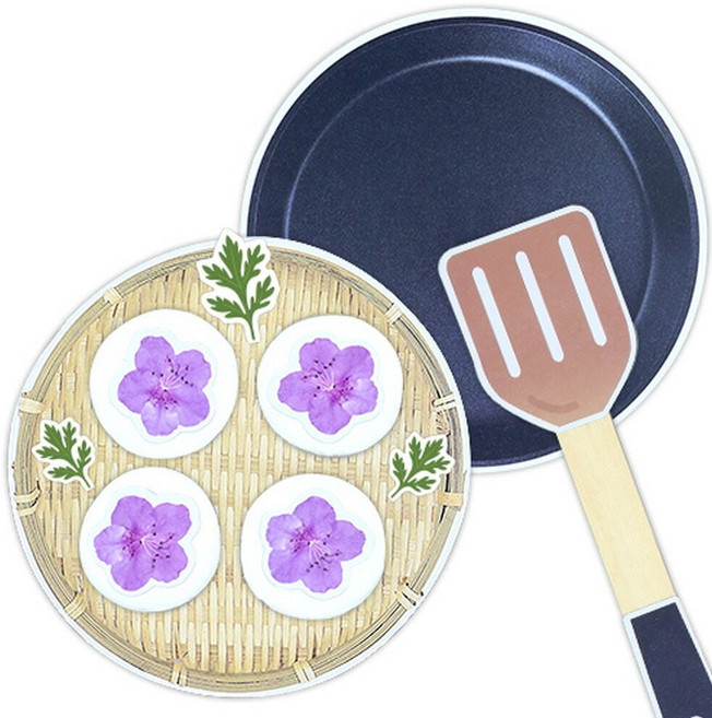 전통음식 진달래 화전 만들기 봄꽃 미술수업, 1개