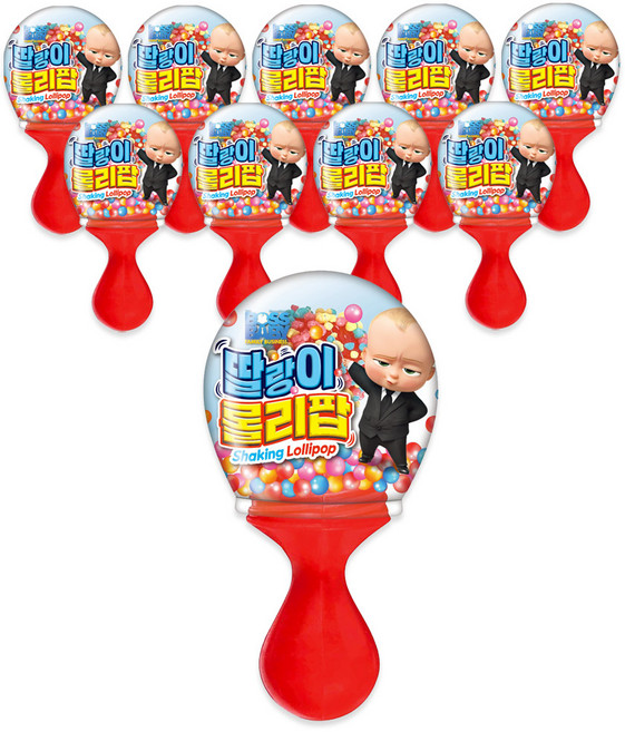 보스베이비 딸랑이 롤리팝 캔디, 30g, 10개