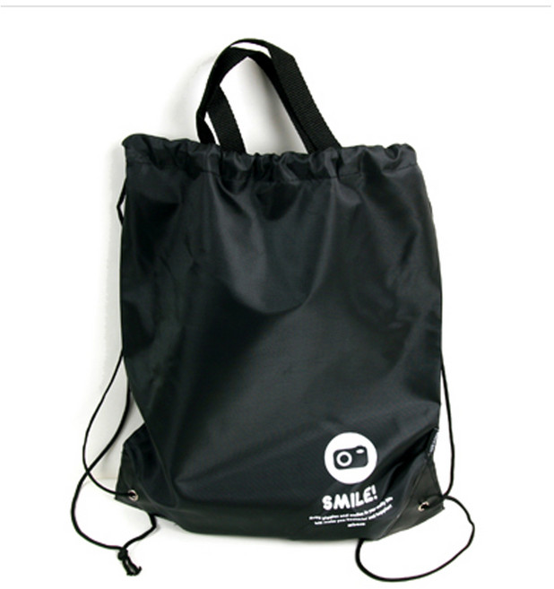 조리개 신발주머니 실내화가방 보조가방, 조리개신발주머니-블랙, 1개