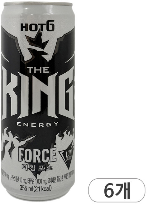 핫식스 더킹 포스 에너지음료, 355ml, 6개입