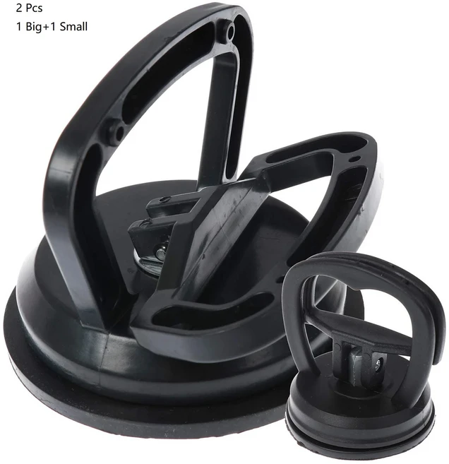 2개입 헤비 듀티 흡착컵 - 덴트 풀러 수리 도구 자동차 제거 (대형 및 소형 구성), 04 2pcs Black