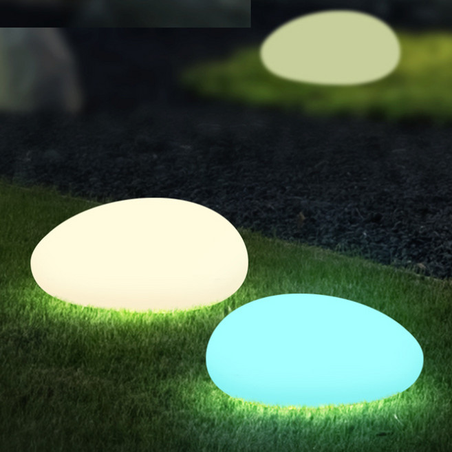 태양광 9색볼 40cm 타원형 둥근볼 정원장식등 잔디장식 태양등 잔디조명 정원등 인테리어