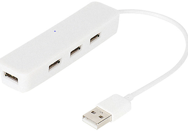 넷메이트 USB 2.0 4포트 허브 무전원 키보드마우스 확장, 1개, 화이트