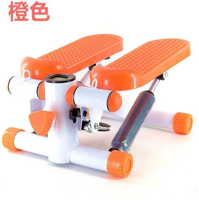 家用小型踏步機，塑身健身器材, 標準款帶錶盤橙色
