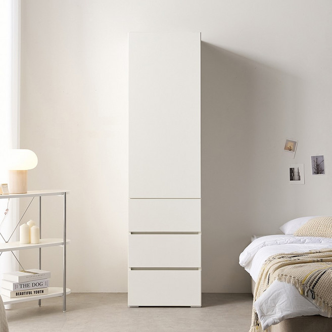 [케이컴퍼니본사] 피크 푸시500 3서랍옷장, 화이트