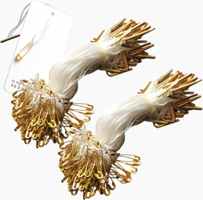 리치봄 옷 가격표 택끈 라벨끈 택고리 라벨 실고리, 200개, 화이트골드