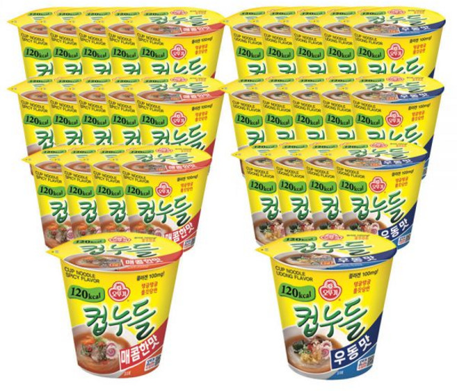 [15+15] 컵누들 매콤한맛/우동맛/마라탕/매콤찜닭맛/쌀국수/팟타이/똠얌꿍/로제맛/짜장맛 1BOX, 컵누들 우동맛 컵 38.1G 15개, 컵누들 얼큰쌀국수 컵 37.8G 15개