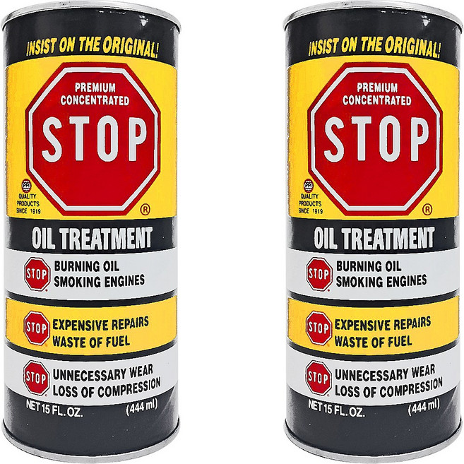 PPI 1+1 STOP 엔진오일첨가제-444ml 엔진코팅제 스탑 스탑리크 위즈 엔진보호제 오일첨가제 오일트리트먼트 엔진첨가제, 디젤/경유, 2개