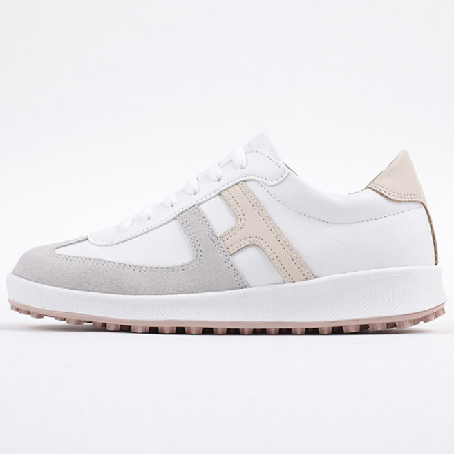 프리미어 남성 여성 가죽 골프화 수제 골프 스니커즈 명품 운동화 연습용 실내 스크린 스파이크리스 커플 국산 캐주얼 클래식 발편한 쿠션 신발 가벼운 경량 푹신한 남자 여자 키높이