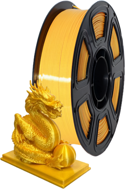 Filacraft PLA 필라멘트 실크 SILK 1KG 1.75mm 3D프린터 뱀부랩 호환 필라멘트 FILAMENT, G06 PLA 실크 골드, PLA 실크