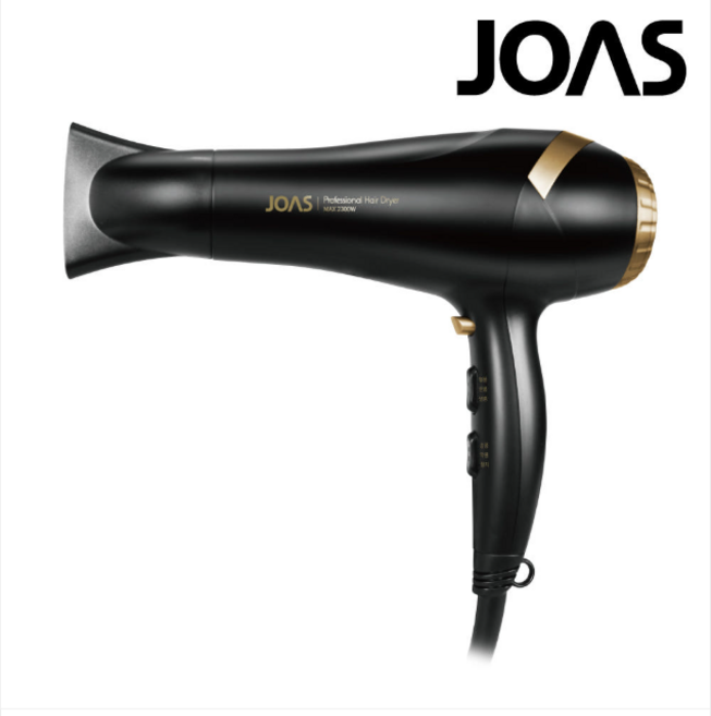 조아스 전문가용 드라이기 JHC-3830 미용실드라이기 헤어 드라이어 2300W고출력, 블랙