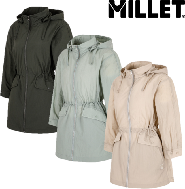 밀레 [여름] 여자 7부 팔 기장 소매로 여름철 시원하게 입기 좋고 원단이 부드러워 일상에서 입기 좋은 여성 여름 바람막이 자켓