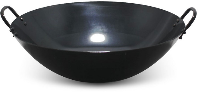 중화요리 철 북경팬 튀김팬 볶음팬, 양수51cm, 1개