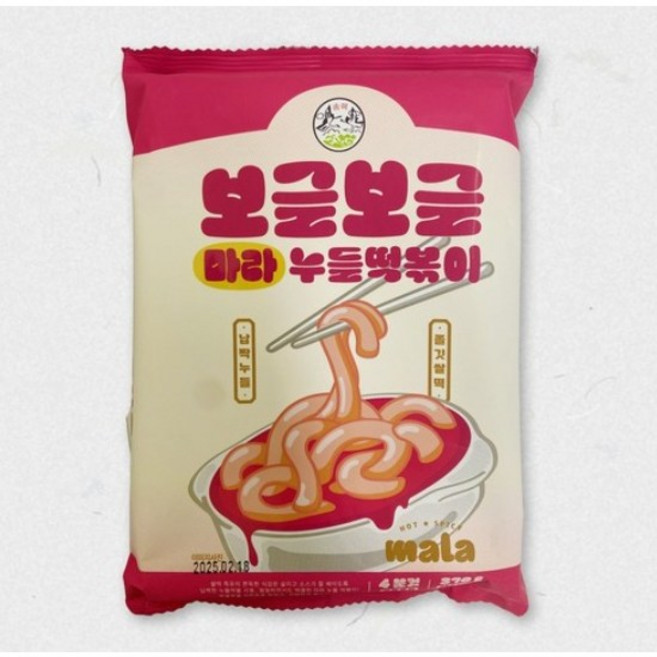 송학식품 보글보글 마라 누들떡볶이, 370g, 4개