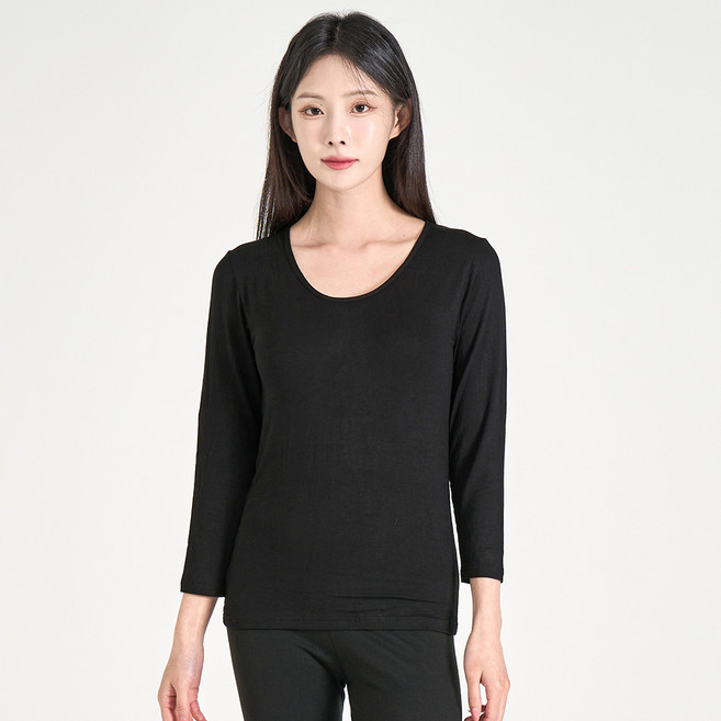 고쟁이 여성용 국내생산 여자내의 텐셀 내의 발열내의 심플내의 상의