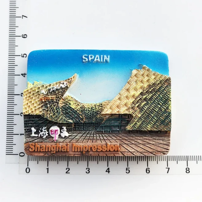 중국 도시 3D 냉장고 자석 관광 기념품 수지 냉장고 자석 스티커 컬렉션 수공예품 선물 홈 인테리어, WHITE, 14 WHITE