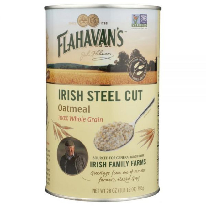 Flahavan's 오트밀 플라하반스 아일랜드 강철 자른 통 28온스 6개 묶음, 793g