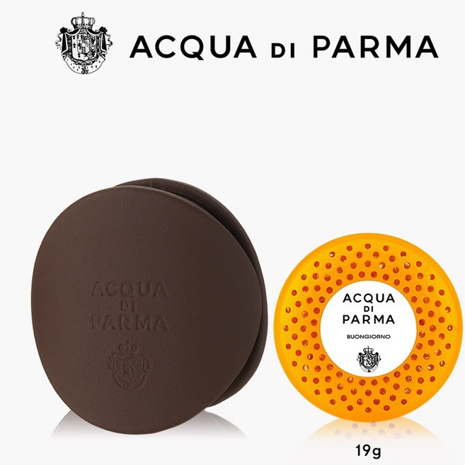 아쿠아 디 파르마 차량용 방향제 브라운케이스 디퓨저세트 (케이스+카트리지+쇼핑백) 본조르노 루체디콜로니아 미르토디파나레아 피코디아말피 아란치아디카프리 라카사술라고, 라카사 술라고, 1세트