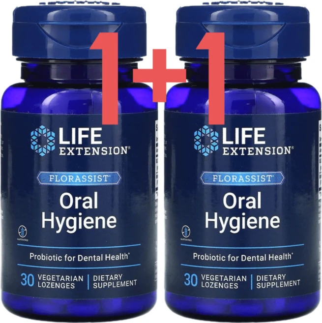 라이프익스텐션 오랄하이진 구강유산균m18 Oral Hygiene, 2개, 30정 - 쿠팡