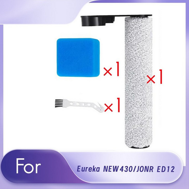 메인 브러시 및 스폰지 세트 JONR ED12 EUREKA NEW430BL FLOONS SCHCRCHERTERATION 부품 메인 브러시 스폰지 용 교체, 그림처럼