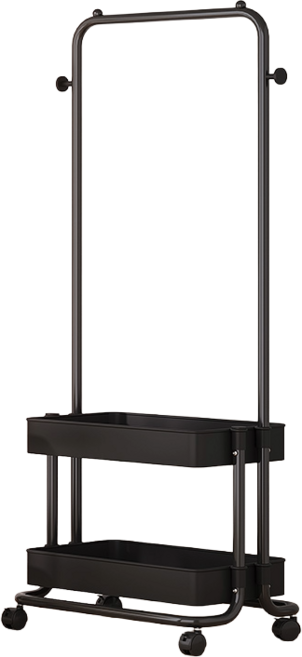 帶輪衣帽架 移動收納 掛衣架 吊衣架 落地衣架 帽架 衣架子 開放式衣架, 推車款