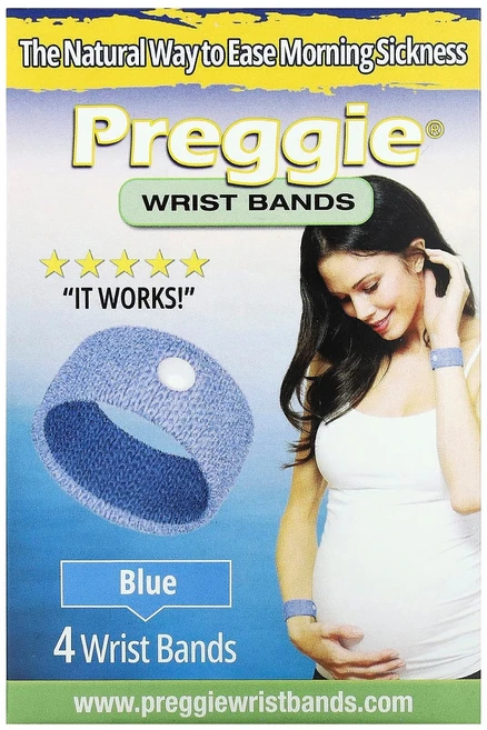 프레기(Preggie) 손목 밴드 파란색 4개입 PGE-33330 - 쿠팡