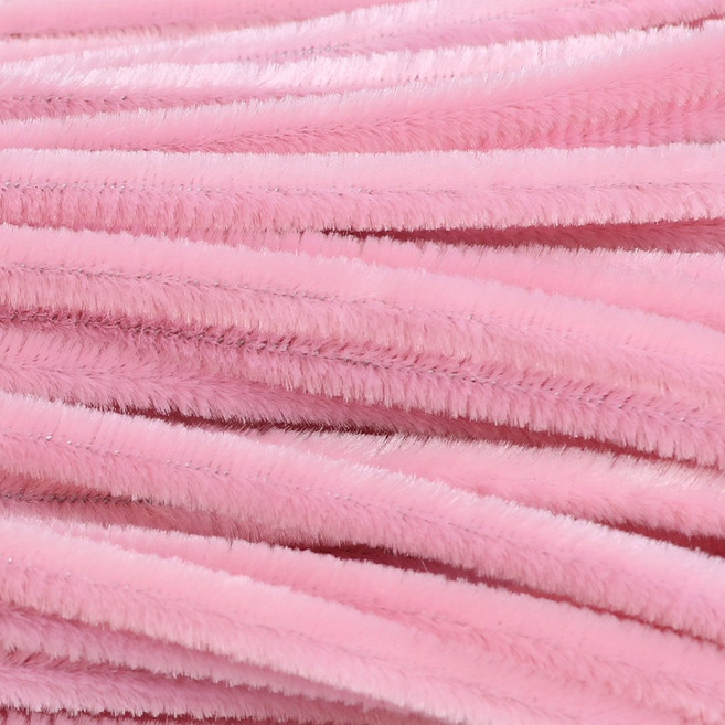 가는 모루 철사 DIY 재료 꽃 공예 털모루 부자재, 100개, C2630. 인디핑크