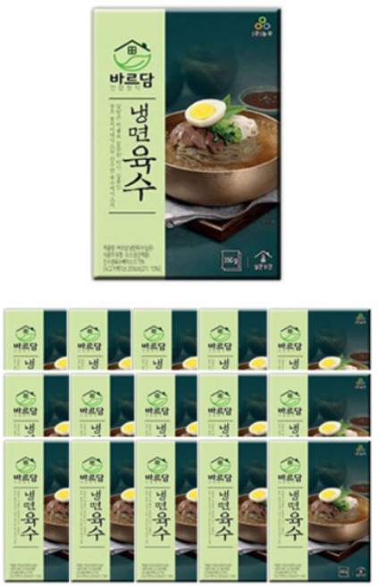 바르담 냉면육수(실온보관) 350g 세트, 15개