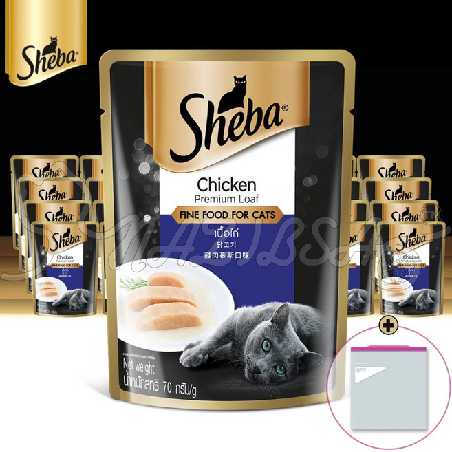 쉬바파우치 무스 + 냉장보관팩, 70g, 24개, 닭