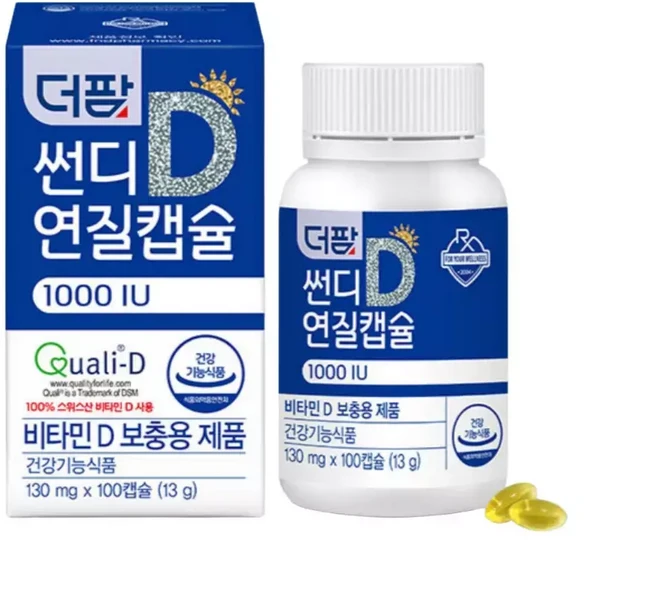 더팜 썬디 연질캡슐 1000IU 130mg x 100정, 1개